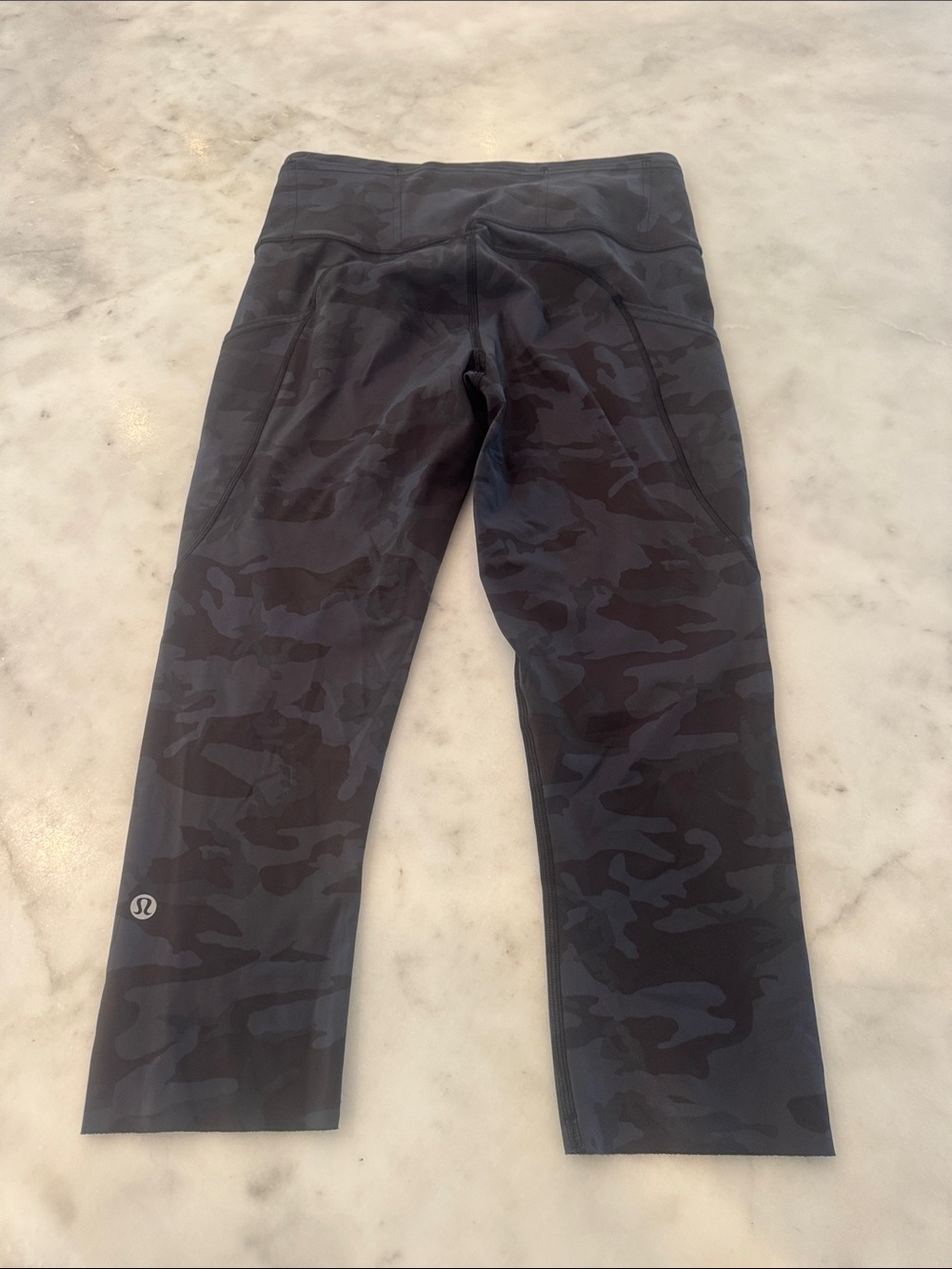 lululemon athletica Black Camo Cropped Leggings